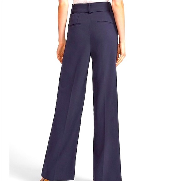 Express High Waisted Belted Wide Leg Pant - Picture 2 of 3